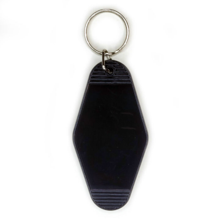 Vivid Transfers - UV DTF Blank - Motel Keychain - Black