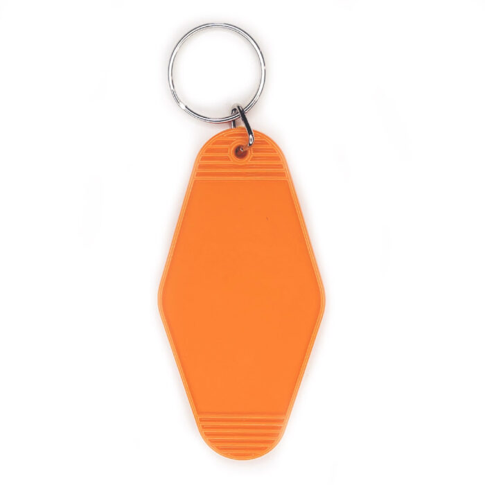 Vivid Transfers - UV DTF Blank - Motel Keychain - Deep Orange
