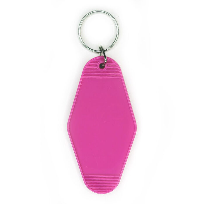 Vivid Transfers - UV DTF Blank - Motel Keychain - Deep Pink