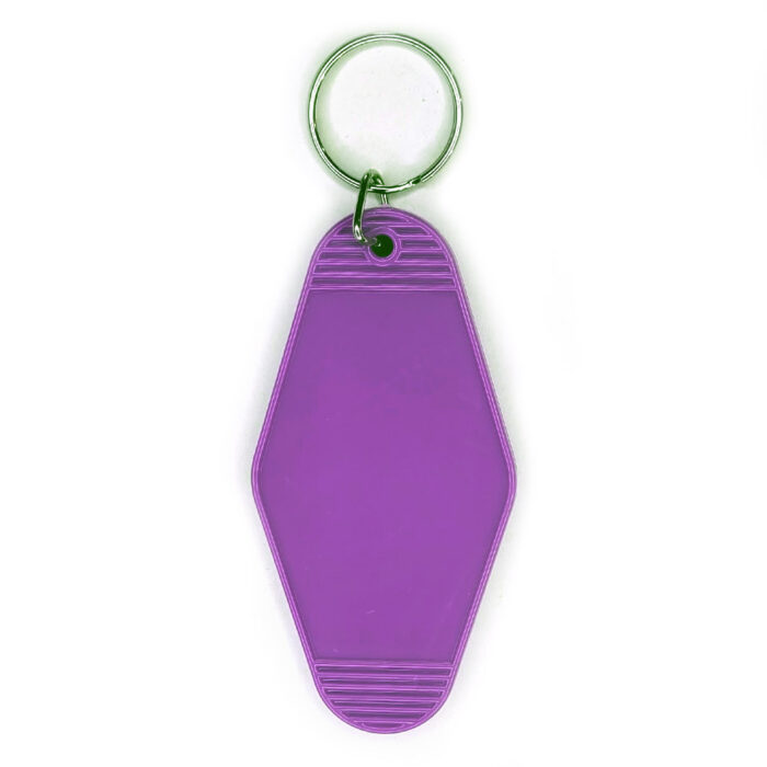 Vivid Transfers - UV DTF Blank - Motel Keychain - Grape