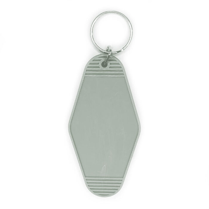 Vivid Transfers - UV DTF Blank - Motel Keychain - Mid Grey