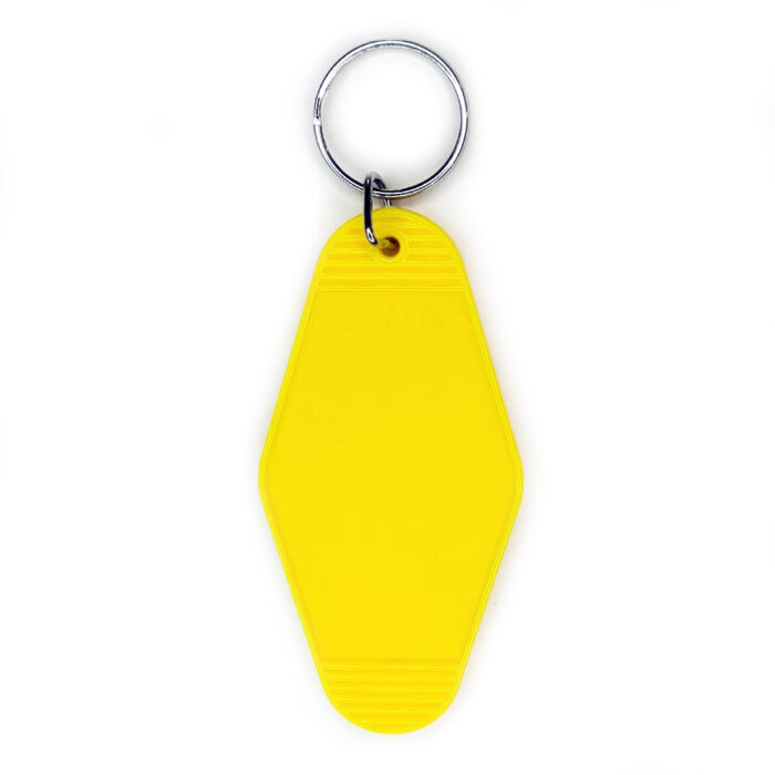 Vivid Transfers - UV DTF Blank - Motel Keychain - Yellow